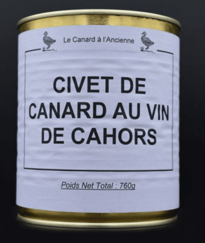 Civet de Canard au vin de Cahors 760G 1 civet de canard au vin de cahors