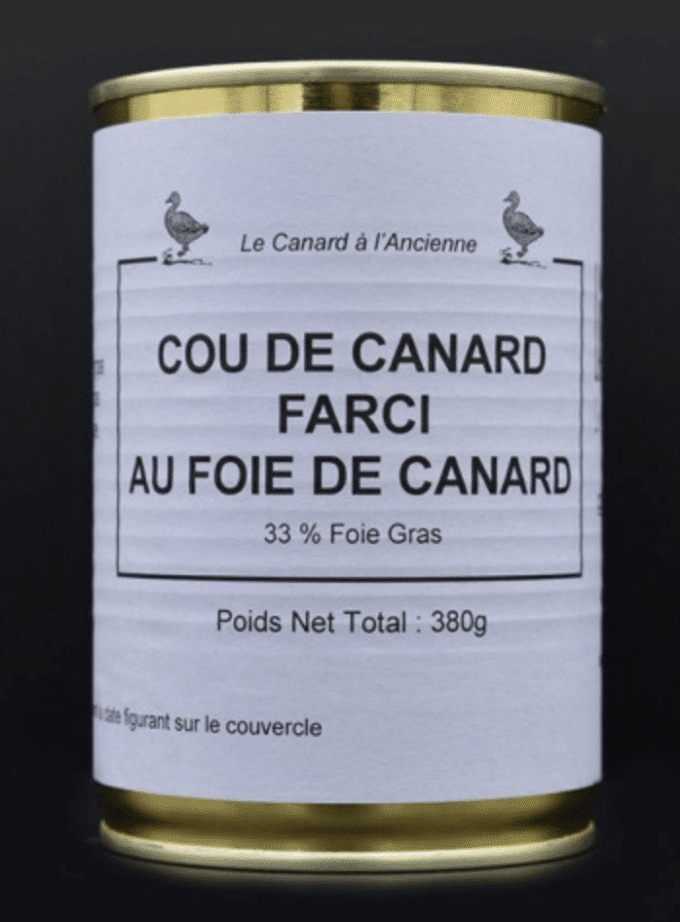 Cou de Canard Farci au Foie Gras (33%) 380G 1 cou de canard farci au foie gras