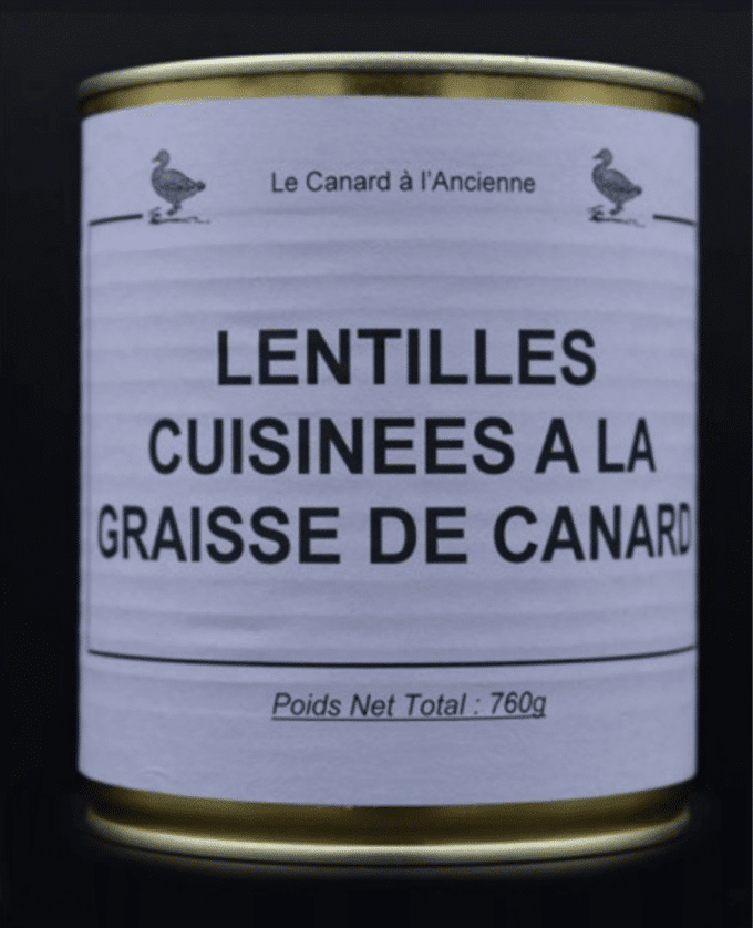 Lentilles Cuisinées à la Graisse de Canard 760G 1 lentilles cuisinées à la graisse de canard