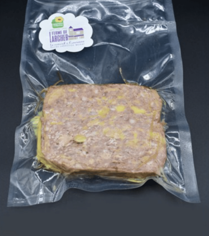 Pâté de Canard au Foie gras (25%) en tranche 250G 1 pâté de canard au foie gras