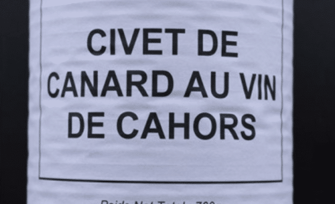 Civet de Canard au vin de Cahors 760G