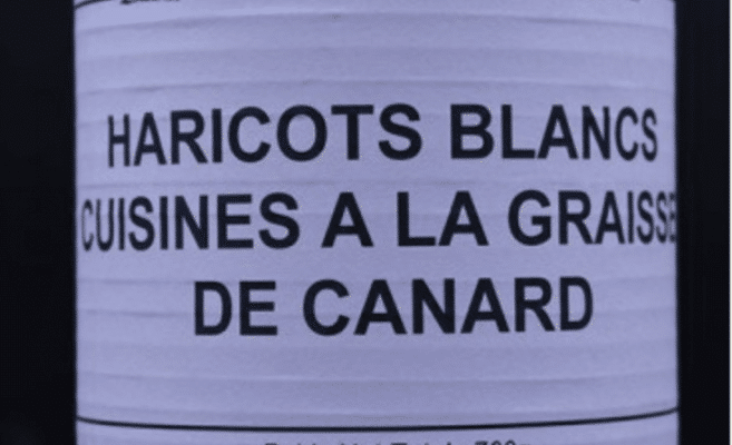 Haricots Blancs Cuisinés à la Graisse de Canard 760G
