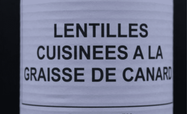 Lentilles Cuisinées à la Graisse de Canard 760G